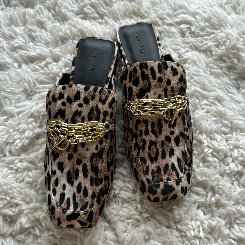 🆕 Open Edit Leopard‎ Print Mule